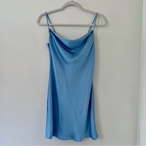 Aritiza Allusion Dress Cowl Neck Mini Dress